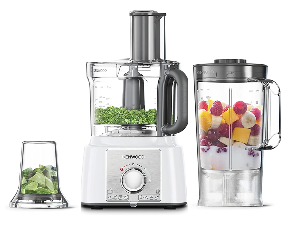 محضر طعام كينوود، 1000 وات، 2 لتر، 32 وظيفة، أبيض، FDP-65.400WH