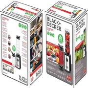 خلاط كهربائي بلاك اند ديكر رياضى سموزي 300 وات، 550 ملي، اسود، موديل SBX300