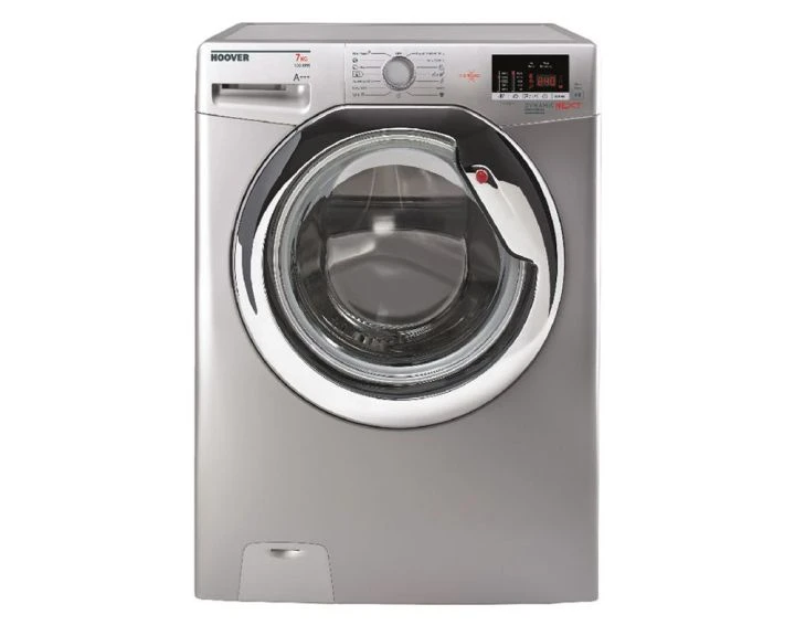 غساله هوفر 7كيلو سلفر 1100لفة بخار واى فاى شاشه ال سى دى H3WS173DC3RELA