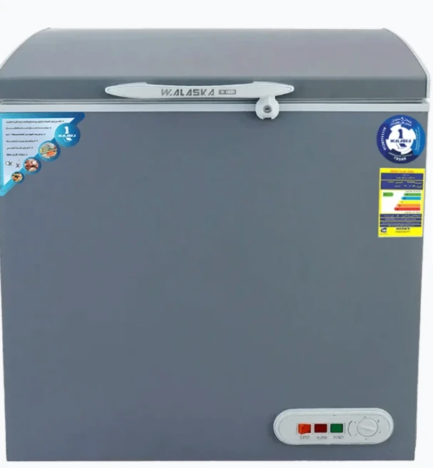 فريزر أفقى الاسكا سعة 200 لتر CH200 (فضي)