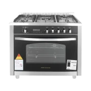 بوتاجاز ستانلس ستيل بريميم من يونيون اير، 5 شعلة، 60×90 سم، PRM6090SS-1GC-511-IDSP-GO-2W - فضي