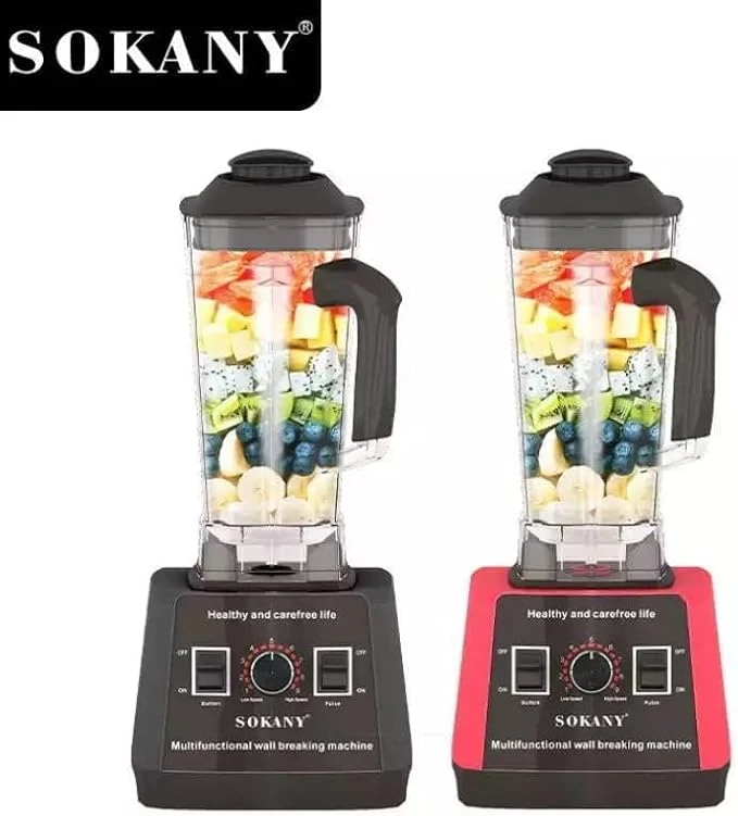 خلاط سوكاني 5000 واط SK-666-2.5 لتر، متعدد الألوان