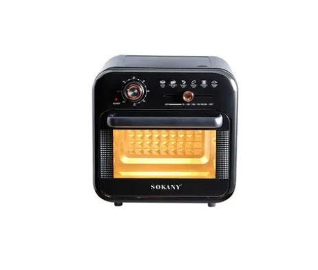 قلاية بدون زيت سوكاني، 18 لتر، 1800 وات، اسود - SK-10001