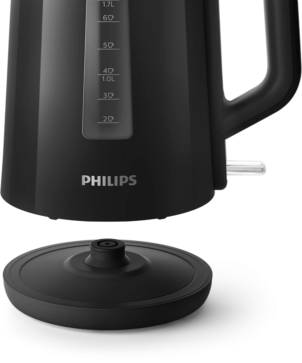 كاتيل كهربائي فيليبس Series 3000، سعة 1.7 لتر، 2200 وات، اسود - HD9318/20