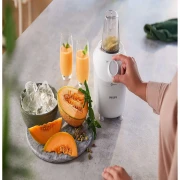 خلاط كهربائي فيليبس 3000 Series، سعة 1 لتر، 450 وات، ابيض - HR2041/16