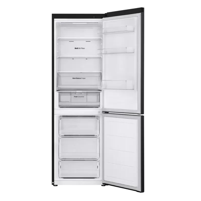ثلاجه ال جي 341 لتر كومبي اسود انفرتر بولندي GW-B489FS6W