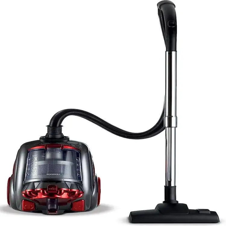 مكنسة كهربائية كينوود Xtreme Cyclone بحاوية بدون كيس، 2200 وات، اسود واحمر - VBP80.000RG