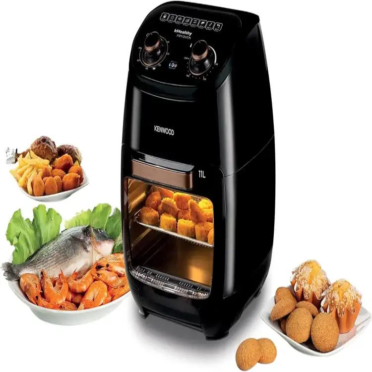 قلاية بدون زيت كينوود kHealthy FryOven، سعة 11 لتر، 2000 وات، اسود - HFP90.000BK