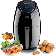 قلاية بدون زيت كينوود kHealthyFry ديجيتال، 3.8 لتر، 1500 وات، اسود - HFP30.000BK