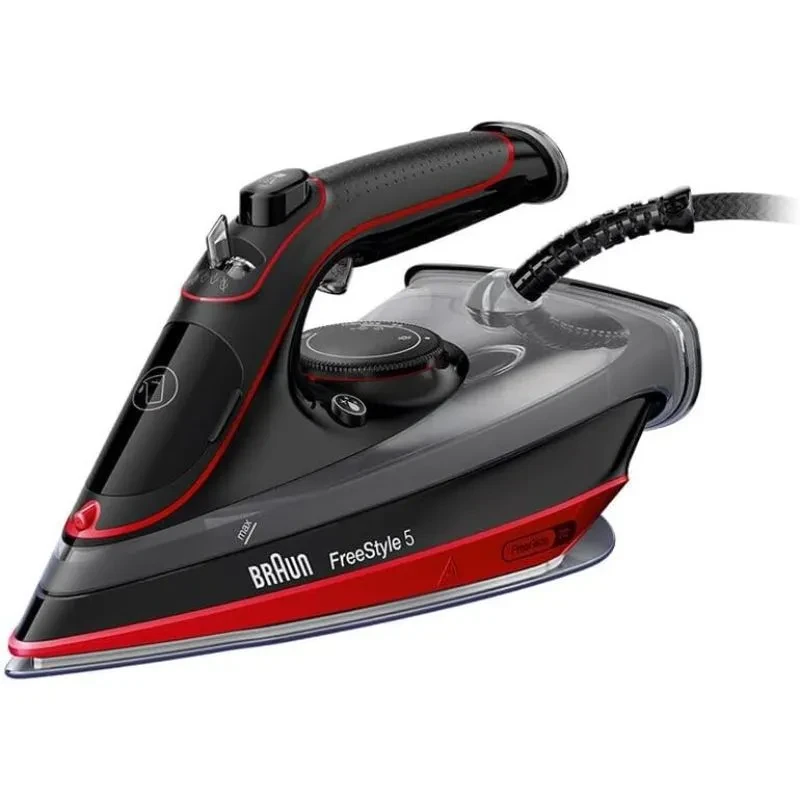 مكواة بخار براون FreeStyle 5، 2700 وات، 300 مل، اسود احمر - SI5057RD