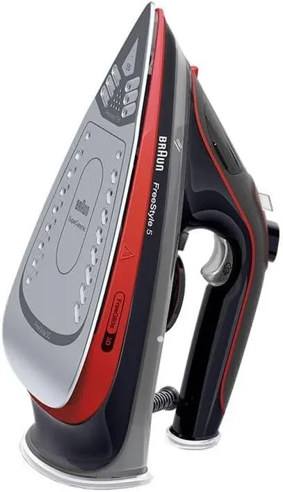 مكواة بخار براون FreeStyle 5، 2700 وات، 300 مل، اسود احمر - SI5057RD