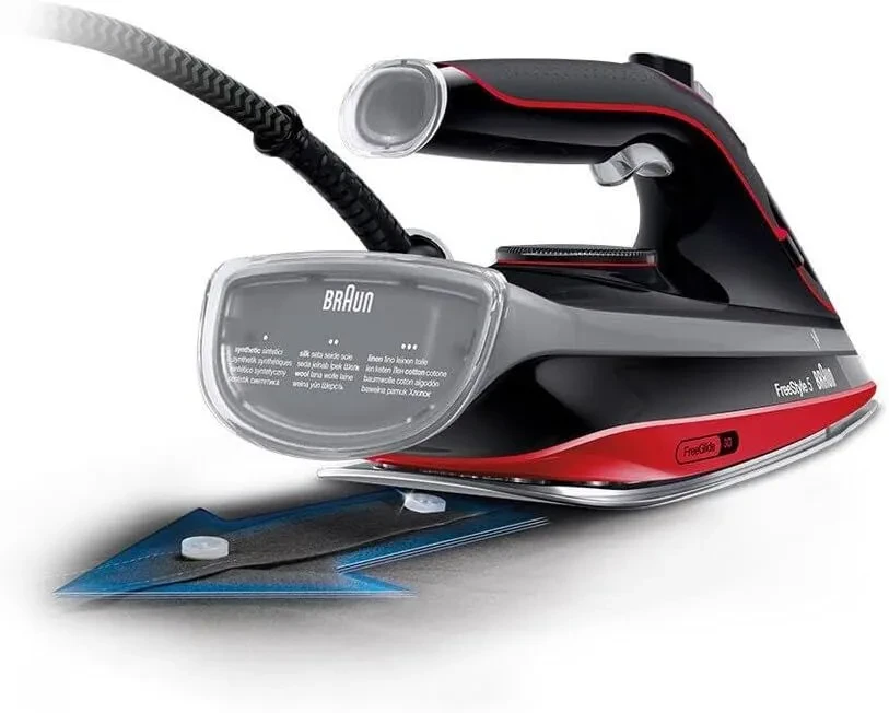 مكواة بخار براون FreeStyle 5، 2700 وات، 300 مل، اسود احمر - SI5057RD