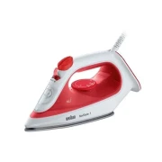 مكواة بخار براون TexStyle 1، 1900 وات، احمر وابيض - SI1019RD