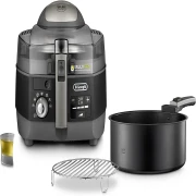 قلاية بدون زيت ديلونجي MultiCooker ديجيتال ، 1.7 كجم، 2200 وات، اسود - FH1396/1.BK ( ضمان دولى )