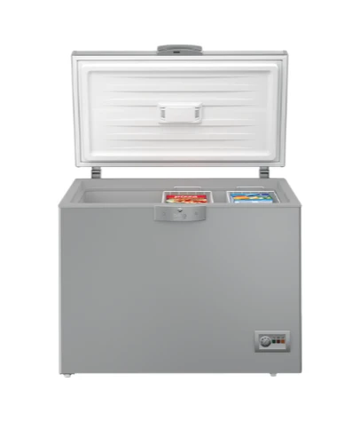 فريزر أفقي بيكو b300، مين فروست، بدون درج، 300 لتر، فضي - HSA32500SEGH