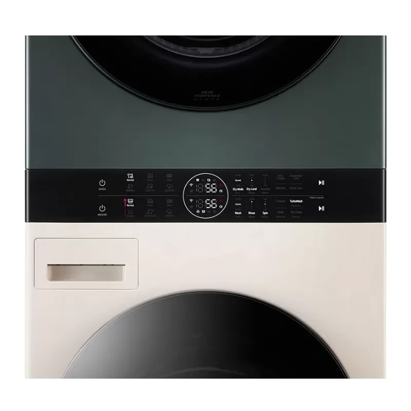 غساله ال جي 13ك WashTower بمجفف 10ك بيج/ اخضر FWT1310BG