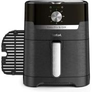 قلاية بدون زيت شواية 2 في 1 تيفال EASYFRY Classic، سعة 4.1 لتر، 1550 وات، اسود - EY501827 ( ضمان دولي )
