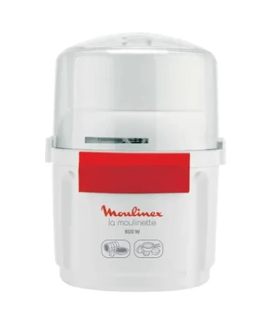 كبة ميني مولينكس LA MOULINETTE، سعة 250 مل، 800 وات، ابيض واحمر - AD5601EG