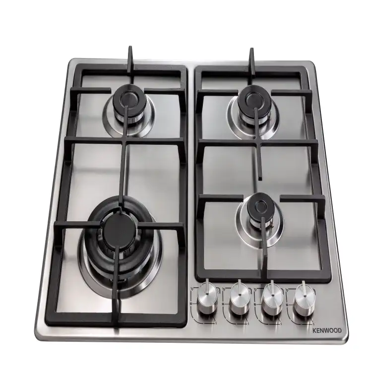 مسطح غاز كينوود بلت ان ، 4 شعلات، 60 سم، ستانلس ستيل - HOB60.000SS