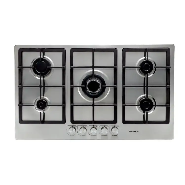مسطح غاز كينوود بلت ان، 5 شعلات، 90 سم، ستانلس ستيل - HOB90.000SS