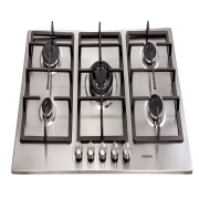 مسطح غاز كينوود بلت ان، 5 شعلات، 90 سم، ستانلس ستيل - HOB90.000SS