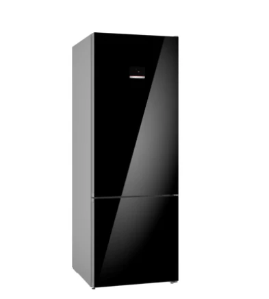 ثلاجة نوفروست بوش سيريس 6 ديجيتال، 508 لتر، اسود - KGN56LB3E9