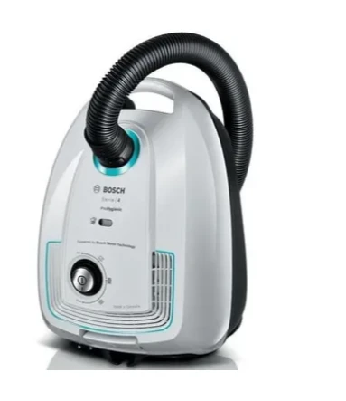 مكنسة كهربائية بوش Series 4 Pro Hygienic بحاوية، 2200 وات، ابيض - BGL38WHYG