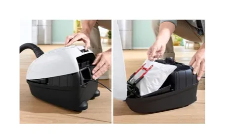 مكنسة كهربائية بوش Series 4 Pro Hygienic بحاوية، 2200 وات، ابيض - BGL38WHYG