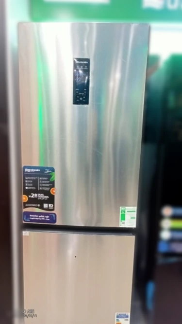 ثلاجة نوفروست يونيون اير، 545 لتر، شاشة ديجيتال تاتش، بلوتوث استاس، 2 باب، فريزر بالاسفل،