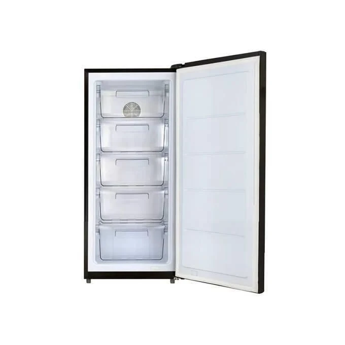 فريزر رأسي يونيون اير ديجيتال، نوفروست، 205 لتر، 5 ادراج، اسود - UFN-205LBLBA-DH