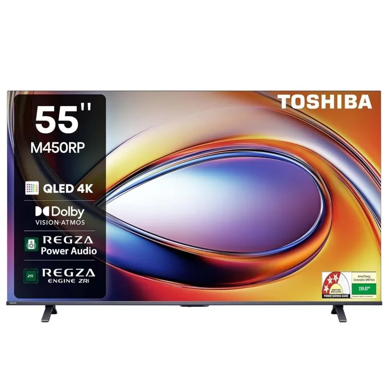 تلفزيون توشيبا توشيبا 55 بوصة سمارت ريسيفر 4K تحكم صوتي QLED 55M450RP TOSHIBA